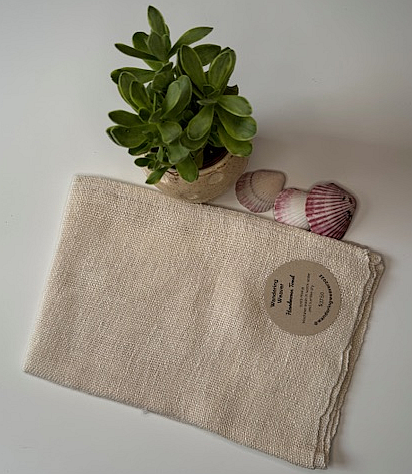 Handwoven Natural 100% Hemp Tea Towel